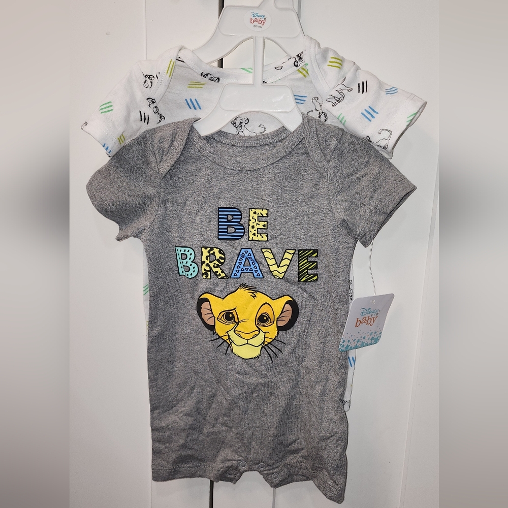 Disney Gray and Yellow 'Be Brave' Kids Shirt
